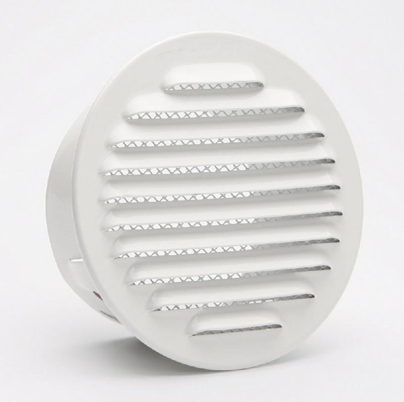 Grille d'aération en aluminium laqué - diamètre 15 cm - pour intérieur et extérieur avec moustiquaire_1