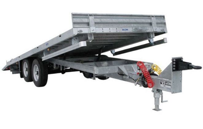 Remorque porte-engins - ecim - 11 tonnes - charge utile : 8500 kg_1