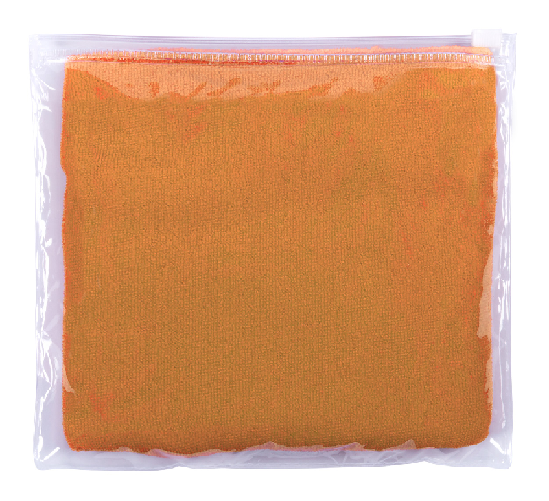 Serviette microfibre - 345 g/m² - Couleur orange - Poids 45 g_1