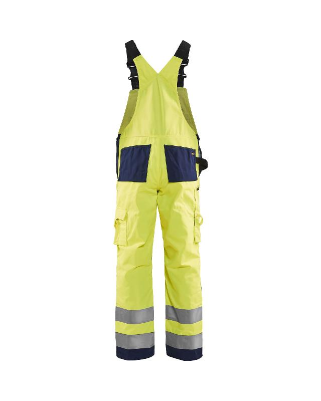 Cotte à bretelles haute visibilité 2660 - Blaklader - Normes EN 14404 & EN 20471 - Polyester & coton satiné - Bleu & jaune fluo_1