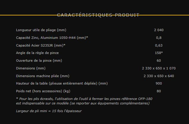 PCA - Plieuse baguetteuse Jouanel Industrie - Dimensions 2330x650x1070 mm - PCA2040 - Aluminium, Zinc, Acier - Machine 3 en 1 : coupe, plie et boudine_1
