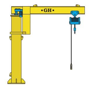 Potence sur fût GPLC - GH France - rotation électrique - capacité 125 à 4000 kg_0