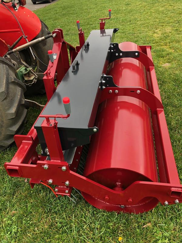 Rouleau engazonneur 200 cm + semoir - Outil pour engazonnement et regarnissage de gazon_1