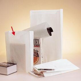 Sachets kraft blancs 22x9x35cm - par 500 - résistants et certifiés contact alimentaire_1