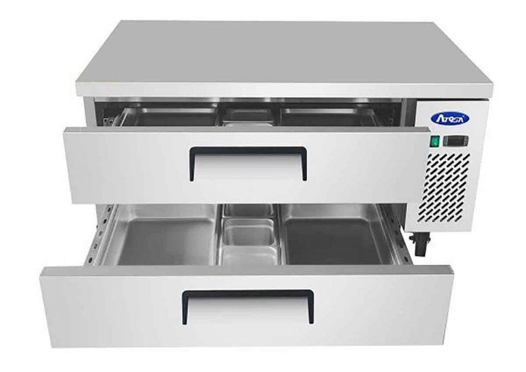 Soubassement réfrigéré positif tropicalisé 2 tiroirs L 1230 mm Atosa_1