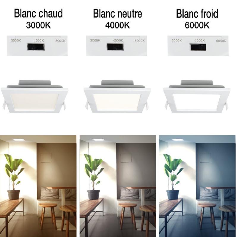 Spot encastrable Saturn 24W - 2050lm - Température variable - Blanc_1