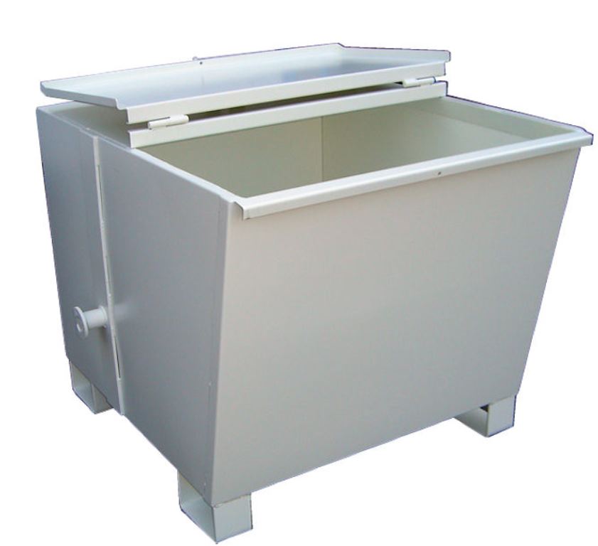 Benne basculante (BB) - 600 litres - fabrication française - gerbable et compatible transpalette_1