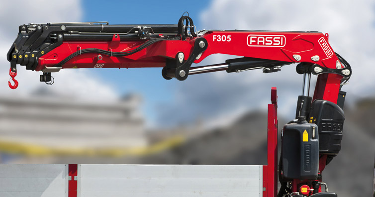 Grue auxiliaire Fassi F305A XE-Dynamic - 27,50 tm - Bras hydraulique jusqu'à 23,20 m avec jib_1