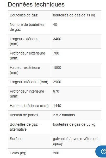 259071w - Armoire pour bouteilles de gaz LB 16 - Stockage sécurisé jusqu'à 32 bouteilles de 11 kg ou 16 bouteilles de 33 kg_1