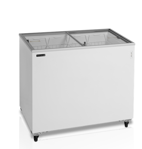 Congélateur coffre vitres plats - 255L - Thermomètre - Classe énergétique D_1