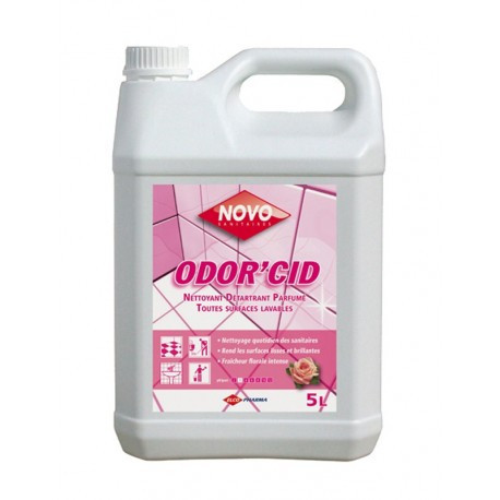 Novo odorcid nettoyant detartrant parfume toutes surfaces ph3 bidon de 5l_1