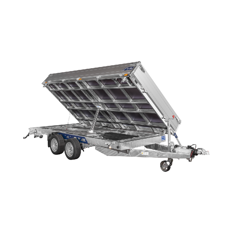 Remorque benne - Électrique tribenne - 4,06 x 2,04m - 3500 kg - Saris K3 406 204 3500 2HDE_1