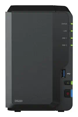 Synology DiskStation DS223 serveur de stockage NAS Bureau Realtek RTD1619B 2 Go DDR4 0 To_1