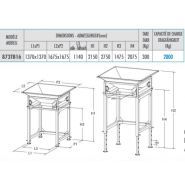 873TB16 - Trémie amovible pour Big Bag - Trémie de stockage - Butti SRL - 2000kg, hauteur réglable et grand entonnoir de charge_1