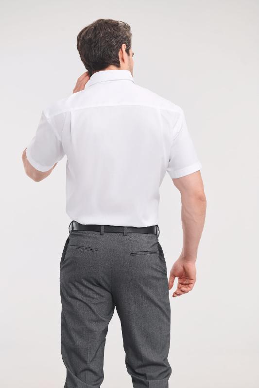 Chemise homme manches courtes Non Iron - classique - 100% coton micro sergé - Réf: RU957M_1