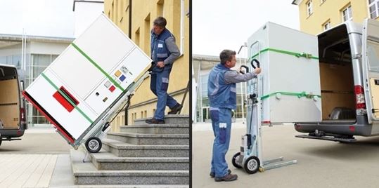 Diable électrique monte escalier 400 kg - CargoMaster C 400 - AAT avec élévateur intégré_2