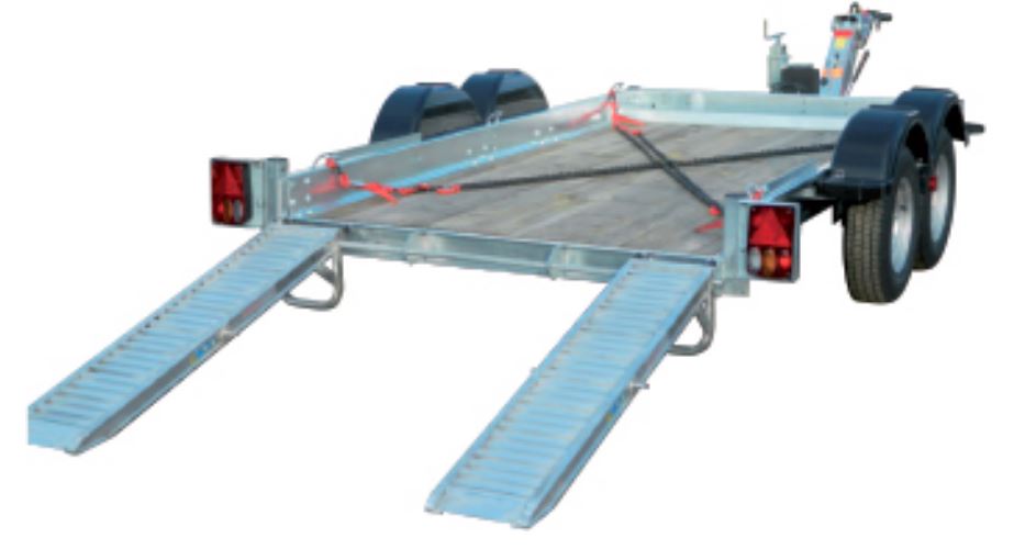 Remorque porte-engins Spéciloc-EVO - ECIM avec rampes aluminium, charge utile 2 785 kg_1