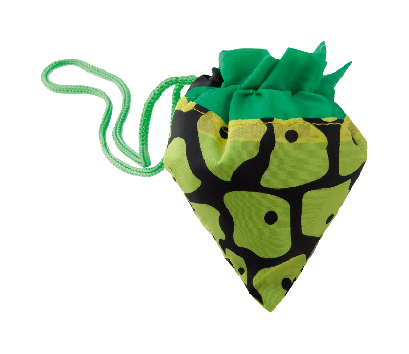 Sac shopping pliable - forme fruit - polyester 190T - couleur verte - 22g_1