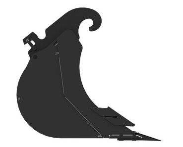 Godet d'excavation-mini-pelle - caterpillar finance france - 500 mm (20 in) - poids 132 kg_1