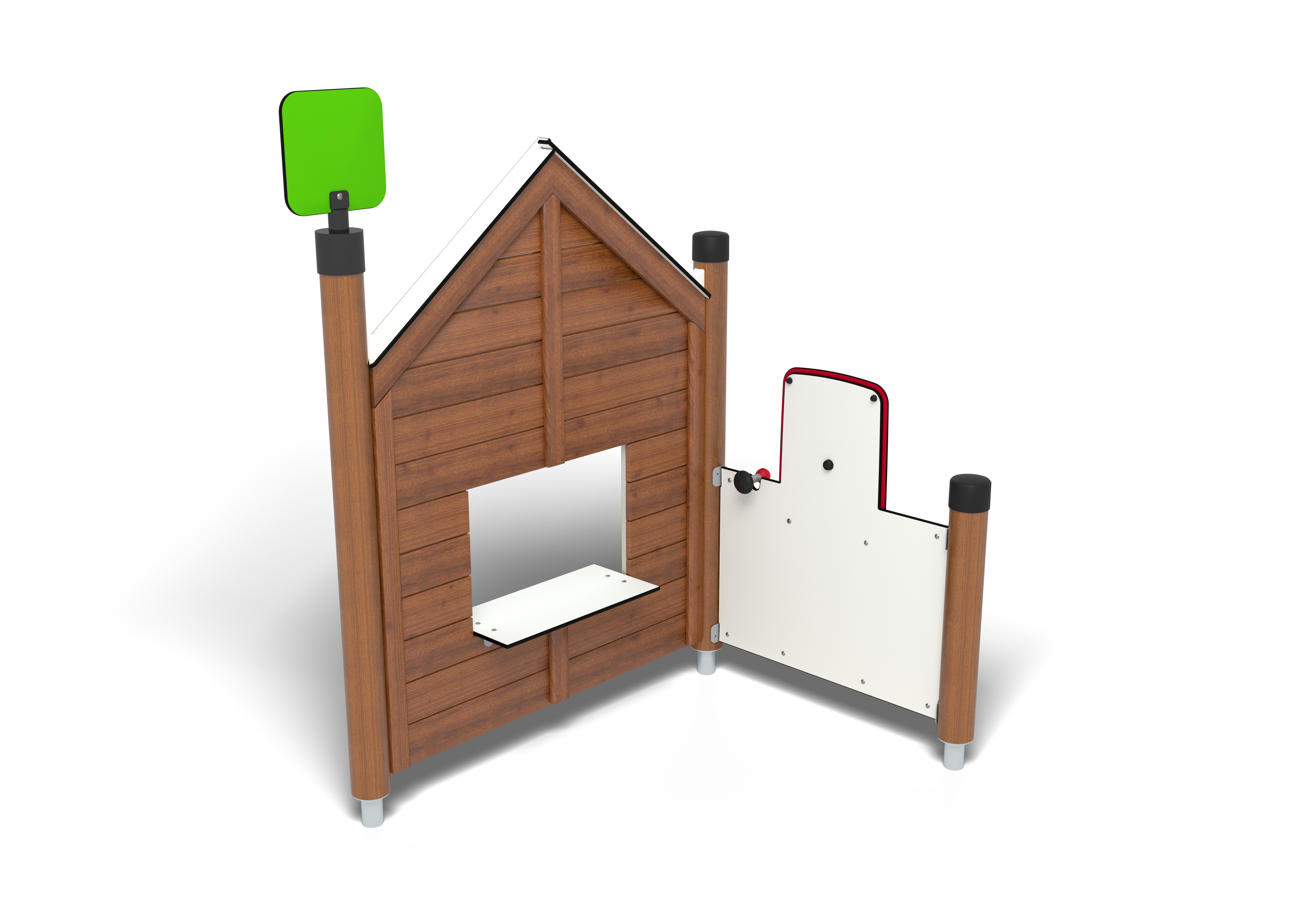 Maisonnette Play Town Charge Station réf-8089818 - Hags - Cabane de jeu 1600x1200x2000mm_1