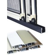 Moustiquaire coulissante - Mosquituria - aluminium courbé - tissu en fibre de verre - brosses en polypropylène_1