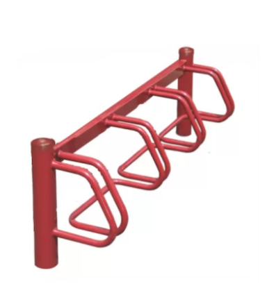 Support cycle Tourmalet - Buff'hyeres Collectivités - Acier époxy antirouille - 4 à 5 places simple et double face - Poteau Ø 80 mm - Arceau cintré Ø 25 mm_1