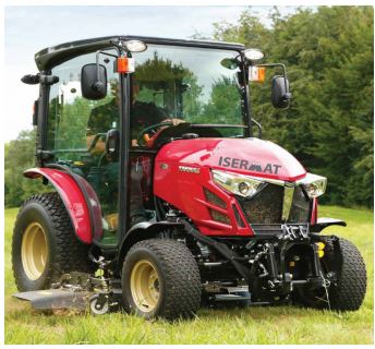 Tracteur 35Ch à direction assistée hydraulique avec demi-tour rapide, utilisé pour l'entretien des espaces verts, travaux accès restreints - disponible en location_1