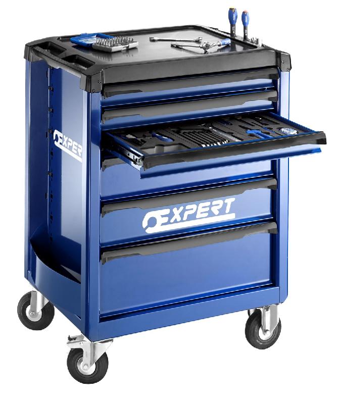 EXPERT - SERVANTE 6 TIROIRS AVEC COMPOSITION 123 OUTILS - E220310_1
