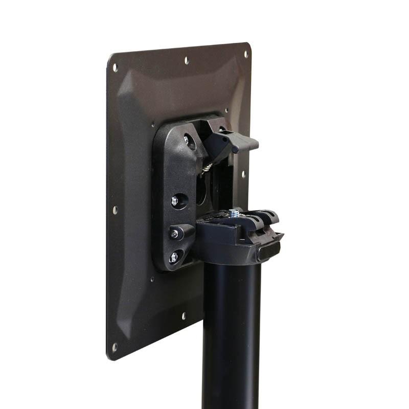 Pieds de table rabattable 3 branches aluminium Ugine -_1