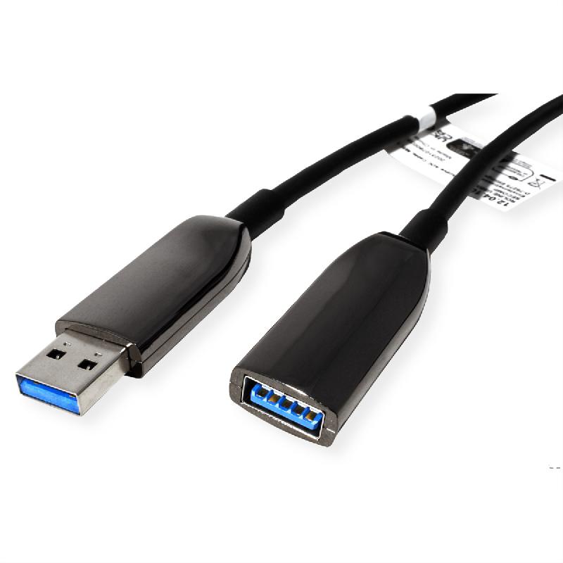 ROLINE Rallonge active USB 3.2 Gen 1, AOC, M/F, noir, 20 m_1
