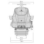 Siège de tracteur - Grammer AG - Maximo Evolution Dynamic - Course de la suspension : 120 mm - 53092_1