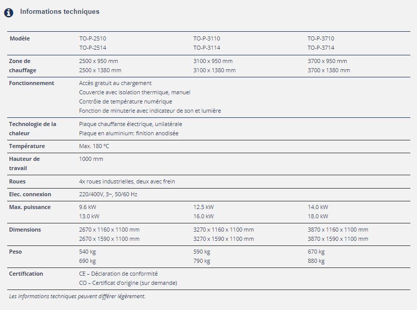 To-p-2514 - Four de thermoformage Professional Global Vacuum Presses - Zone de chauffage 2500 x 1380 mm - Chauffage homogène et économe en énergie_1