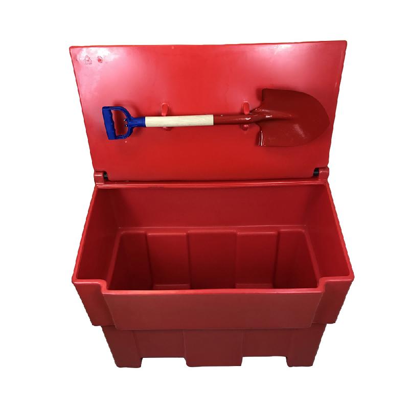 Bac à sable-sel-absorbants 300L avec pelle intégrée - polyéthylène haute densité - Plast'Up Rotomoulage_1