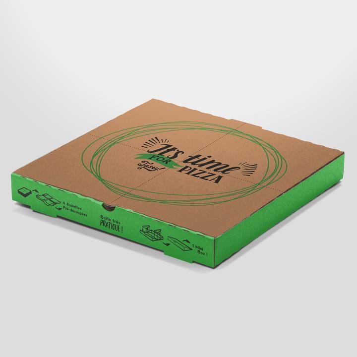 Boîte prédécoupée Mini-box - Double Kraft - Ø34,5 H3,5 - Coloris vert_1