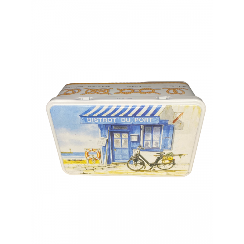 Boîte/coffret métal décor junior 'bistrot' - 190 x 125 x 72 mm - Made in France - BA000041_1