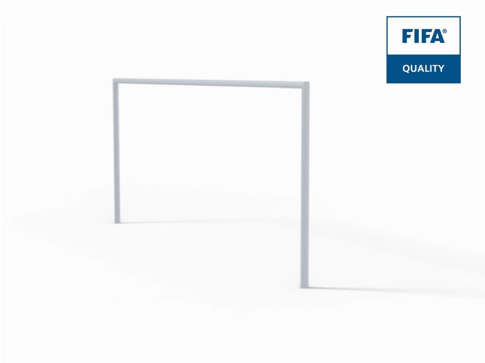 But de football à 11 certifié FIFA - Design sans crochet - Aluminium ovoïde 120x100mm - Pack premium_1