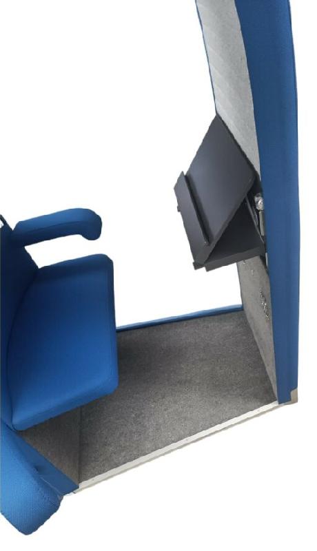 Cabine Acoustique Individuelle SSHHH 1 d'occasion - Evavaara Design - Bleu - Isolation Acoustique Supérieure - Ventilation et Éclairage LED Intégrés_1