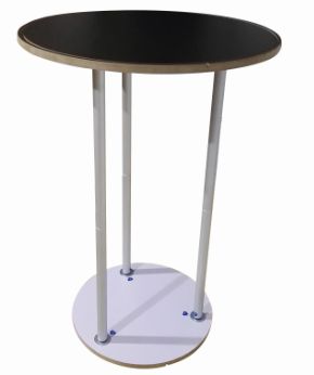 Comptoir de stand rond tissu_1