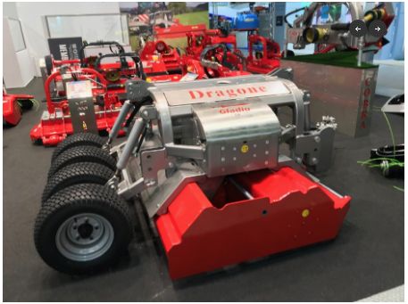 Gladio broyeur forestier - Dragone Web - double déplacement avec rouleau de support et cas en Hardox_1