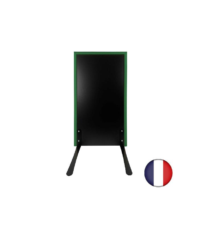 Panneau trottoir cadre bois sur piétement noir effet ressorts - 105 x 56 cm - Référence : PFN132VF_1