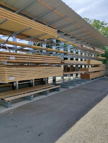 Rayonnage cantilever mi-lourd - stockage de bois et charges longues - neuf ou occasion_1