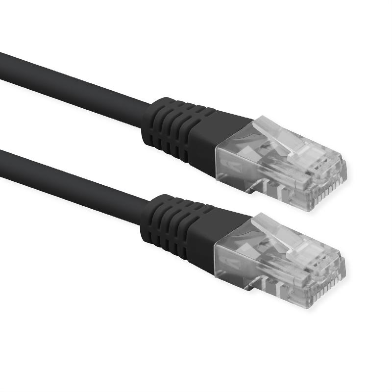 ROLINE Cordon Cat.6 (Classe E), UTP, PoE, noir, 5 m_1