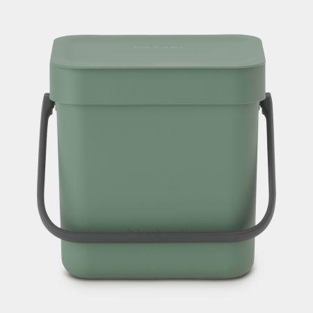 Seau de compostage compacte et écologique 3 Litres - Brabantia Sort & Go - Fir Green_1