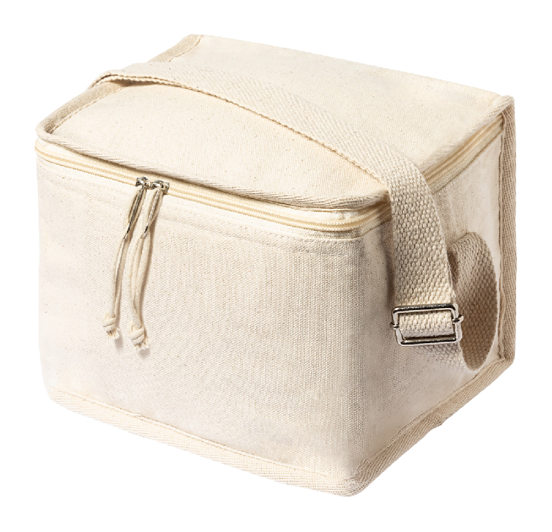 Sac isotherme en coton zippé - doublure aluminium - boîte lunch 1000 ml avec couvercle bambou et couverts inclus_1