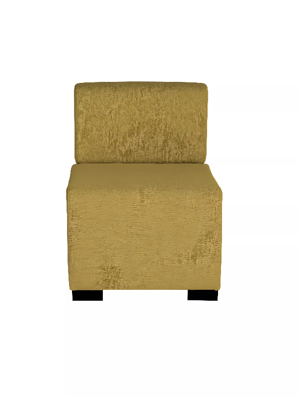 Canapé 1 place jaune safran_1
