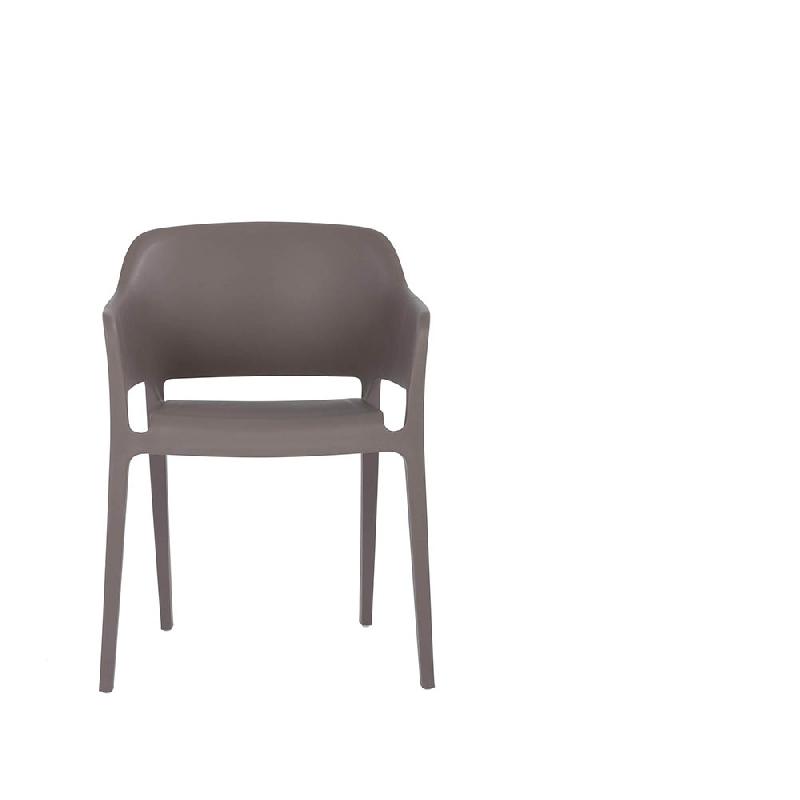 Giethoorn - Chaise empilable en polypropylène gris moyen_1