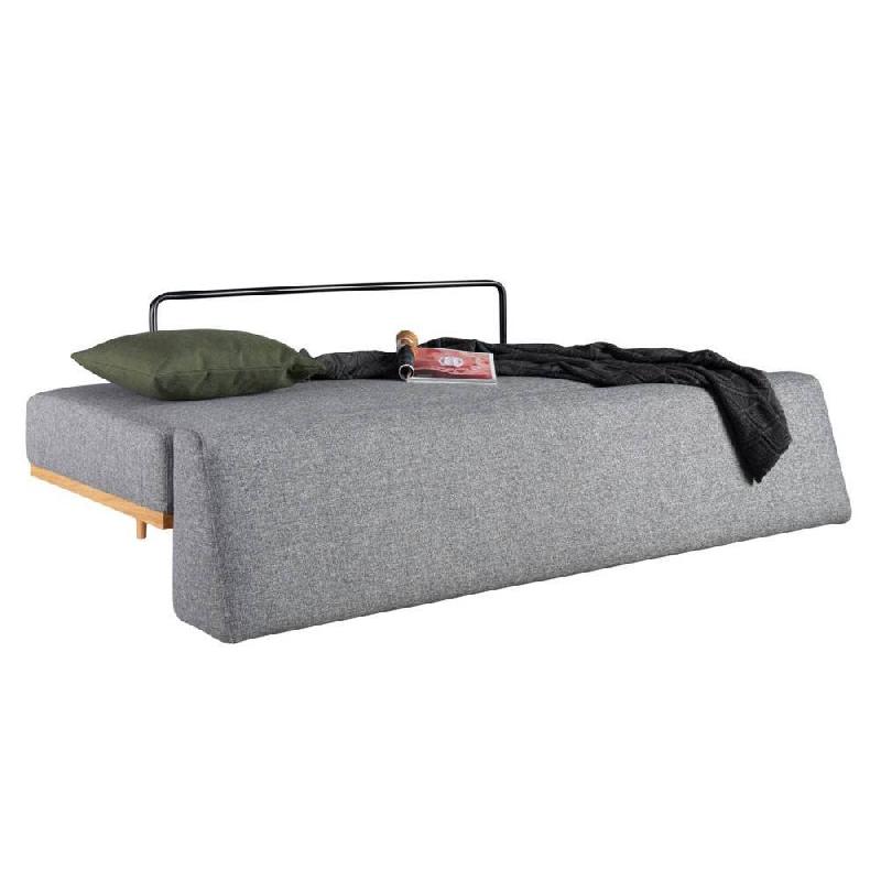 Canapé design scandinave convertible VANADIS - Innovation Living - Lit 90x200 cm - Tissu Twist Charcoal_1