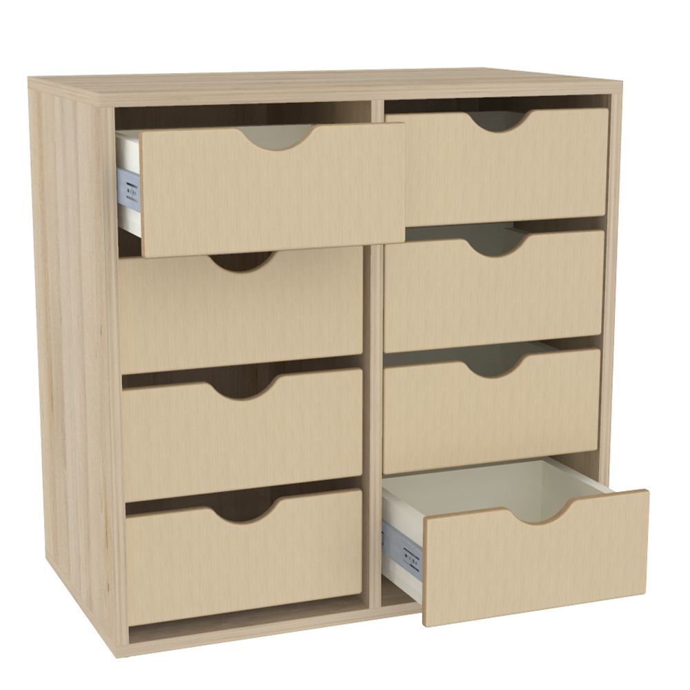 Meuble 8 tiroirs - R.H80806T15-8 - Rangements pour crèches et collectivités_0