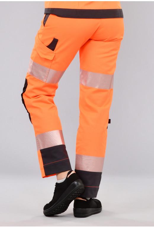 Pantalon haute visibilité femme Visiofit - Réf. 705*HVO - Classe 2 ou 3 - Renforts Cordura® et multipoches_1