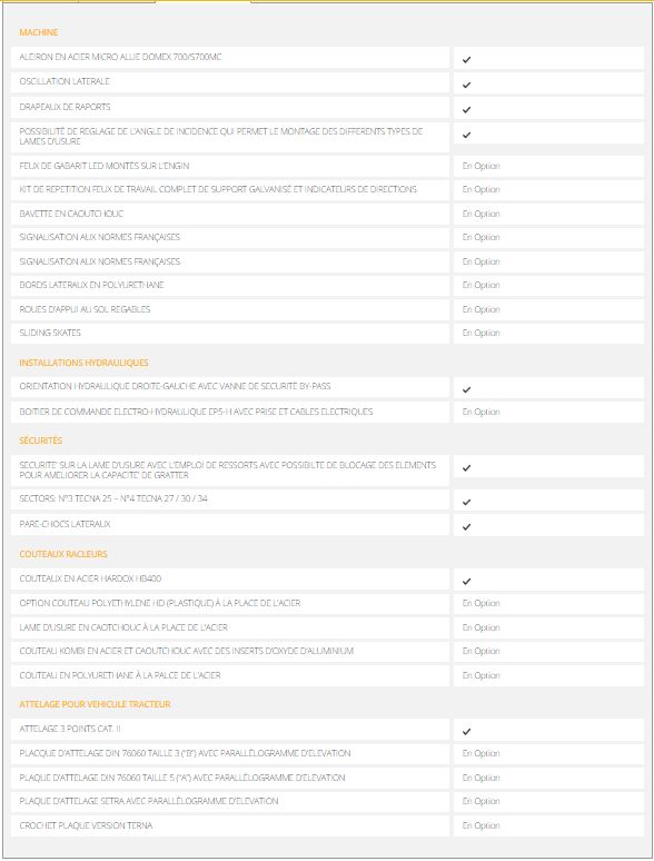 Tecna 25 - Lame de déneigement moyenne brevetée Orsi - Lame monolithique en acier avec amortissement à ressorts de torsion_1